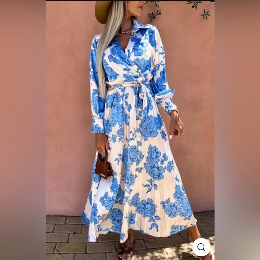 MYLENE Satin Floral Maxi Dress NWT - Picture 1 of 8
